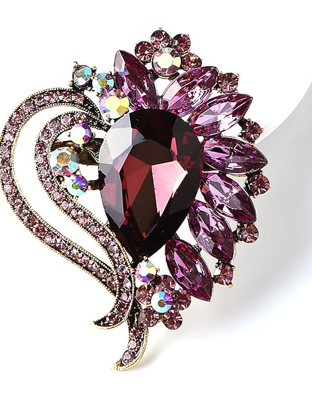 Women's Brooches Chic & Modern Street Flower Brooch / Black / White / Red / Green / Fall - LuckyFash™