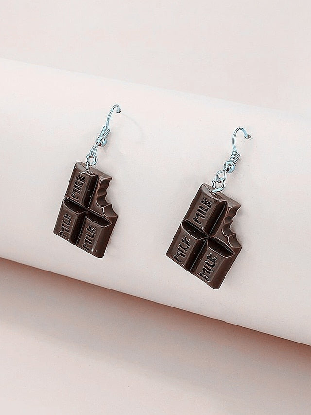 European new personality girl earrings sweet taste chocolate stud earrings - LuckyFash™