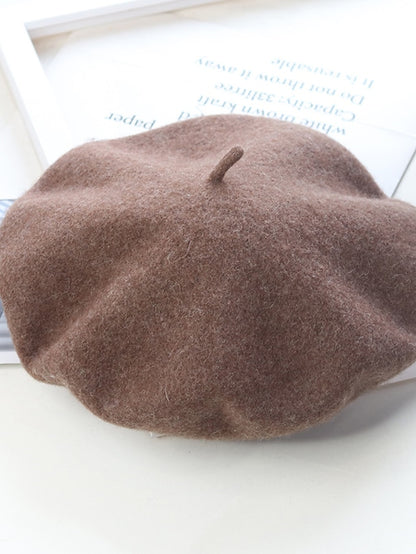 Women's Hat Beret Hat Winter Hats Green Black Purple Outdoor Street Dailywear Knit Pure Color Comfort Warm Breathable - LuckyFash™