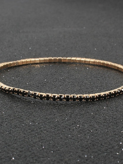 Women's Bracelet Classic Fashion Vintage Theme Personalized Rhinestone Bracelet Jewelry Silver / Black / Red For Party Evening Gift Daily Birthday - LuckyFash™