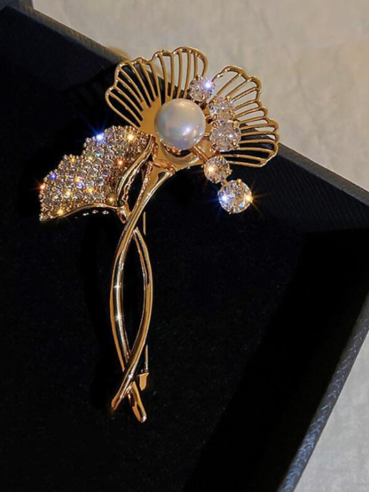 Women's Brooches Retro Butterfly Luxury Sweet Brooch Jewelry Gold For Office Daily Prom Date Beach - LuckyFash™