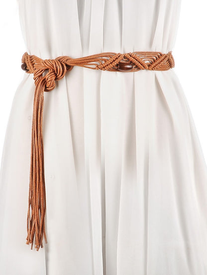 Women's Belt Straw White Brown Chain Outdoor Street Daily Holiday Pure Color / Spring / Summer / Fall / Winter - LuckyFash™