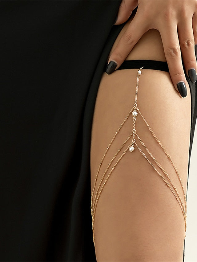 Women's body chain Contemporary Street Color Block Headwear - LuckyFash™