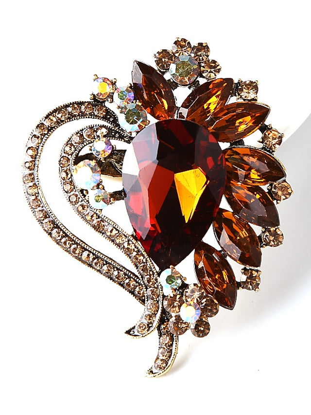 Women's Brooches Chic & Modern Street Flower Brooch / Black / White / Red / Green / Fall - LuckyFash™