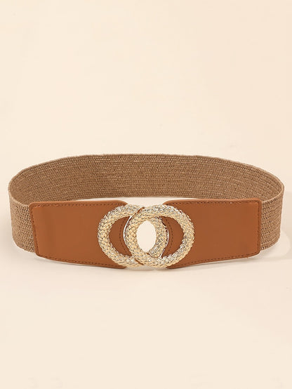 Women's Belt Straw Black Brown Skinny Belt Daily Date Pure Color - LuckyFash™
