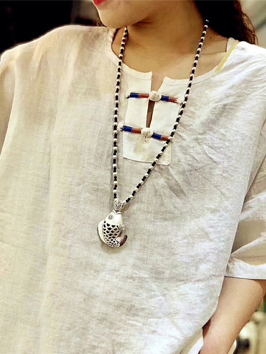 Women's necklace Archaistic Street Fish Necklaces - LuckyFash™