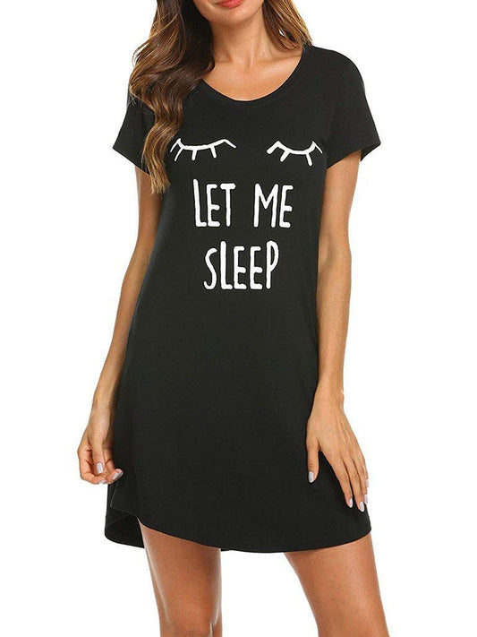 Women Print Pajama Dress - LuckyFash™