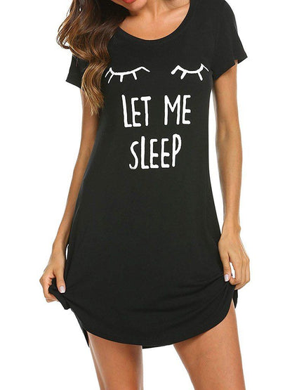 Women Print Pajama Dress - LuckyFash™