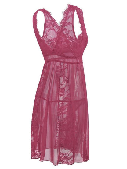 Women Transparent Lace Sling Nightdress - LuckyFash™
