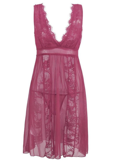 Women Transparent Lace Sling Nightdress - LuckyFash™