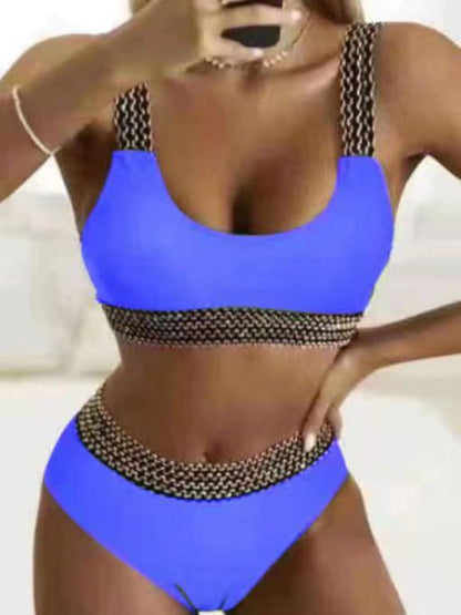 Women's Bikinis Solid Vintage Metal Band Two Piece Swimsuit - LuckyFash™