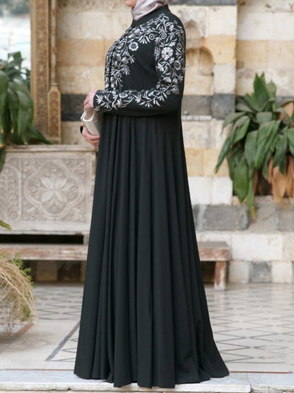 Dresses Ethnic Style Long Sleeve Printed Maxi Dress - LuckyFash™