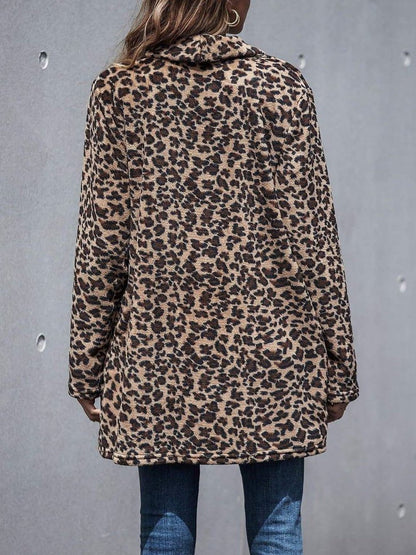 Women's Fake Fur Leopard Print Coats - LuckyFash™