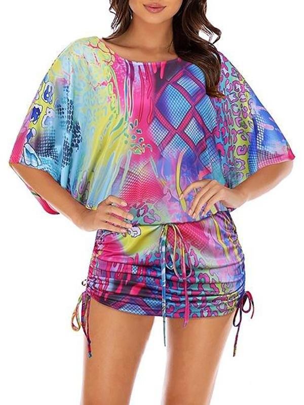 Women's Fashion Temperament Hedging Round Neck Dress - LuckyFash™