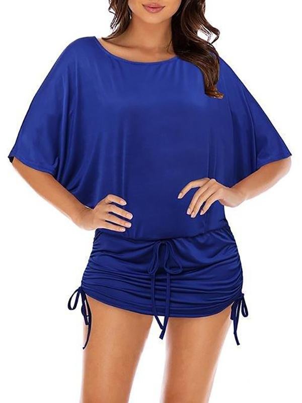 Women's Fashion Temperament Hedging Round Neck Dress - LuckyFash™