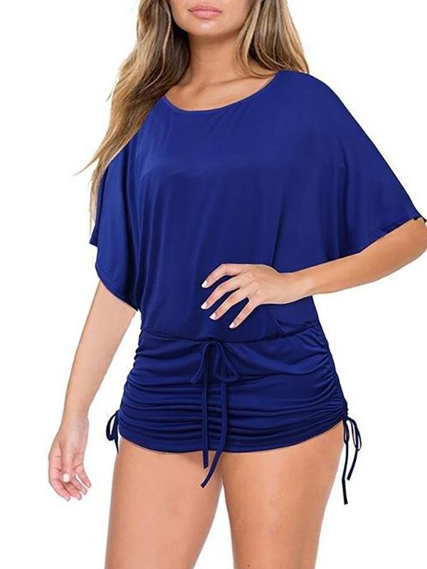 Women's Fashion Temperament Hedging Round Neck Dress - LuckyFash™