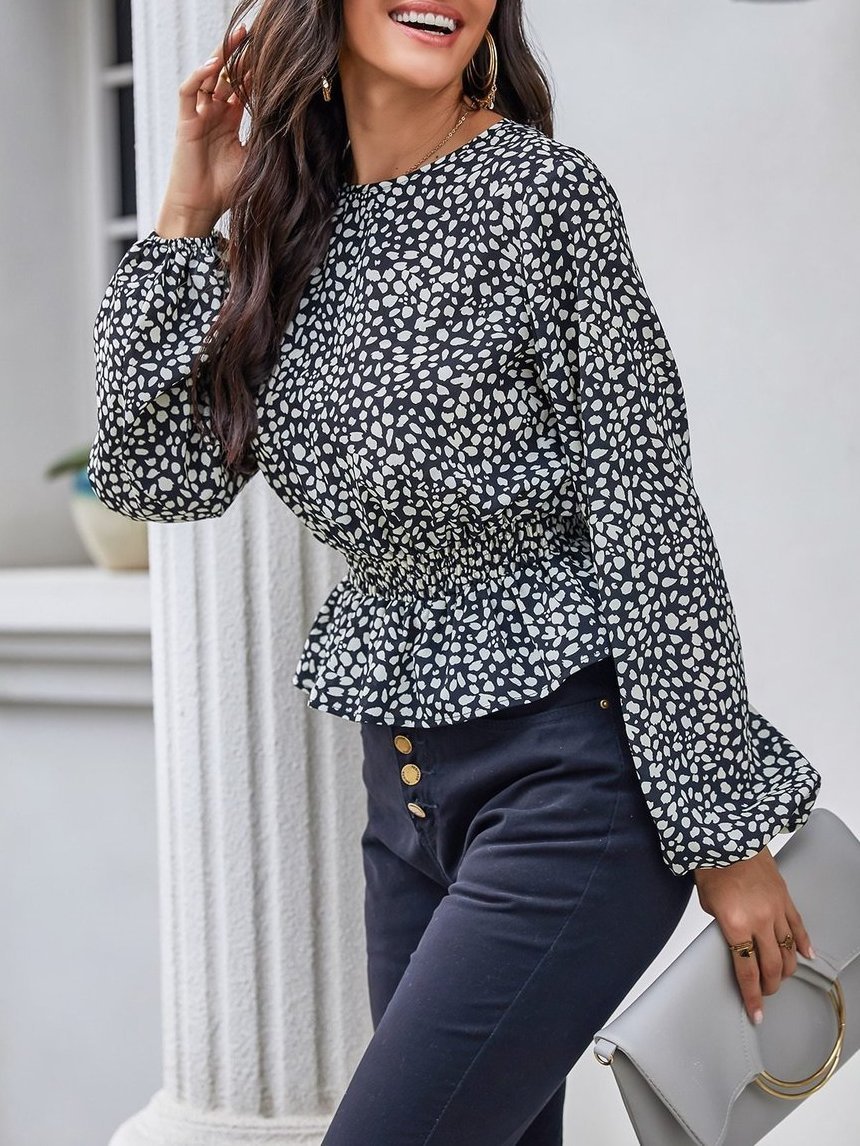 Women's Floral Elegant Long-Sleeved Shirt - LuckyFash™