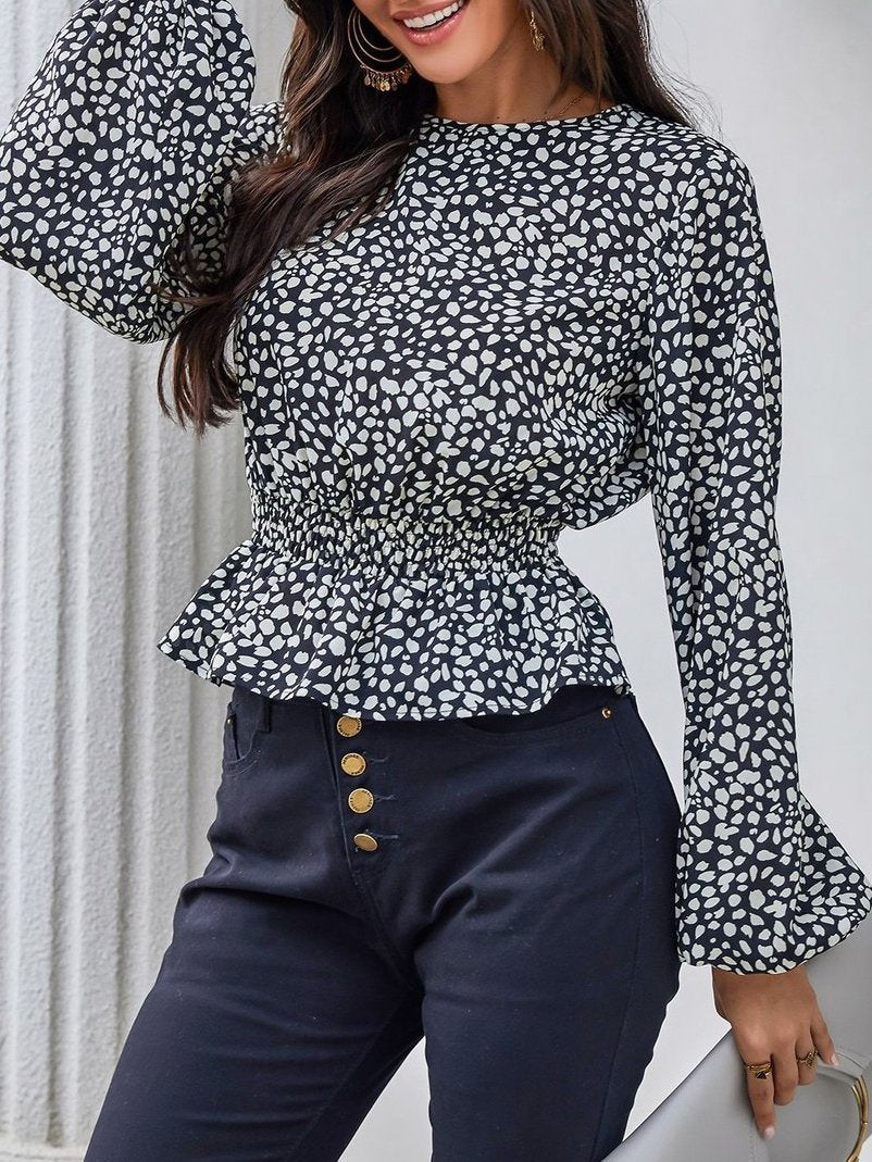 Women's Floral Elegant Long-Sleeved Shirt - LuckyFash™