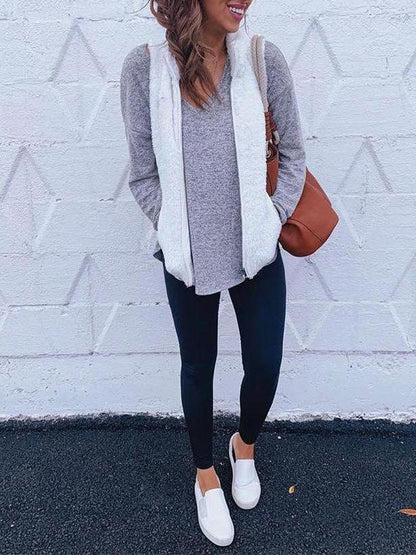 Women's Fluffy Vest Coat - LuckyFash™