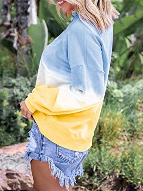 Women's Gradient V-neck T-shirt - LuckyFash™