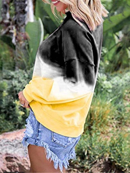 Women's Gradient V-neck T-shirt - LuckyFash™