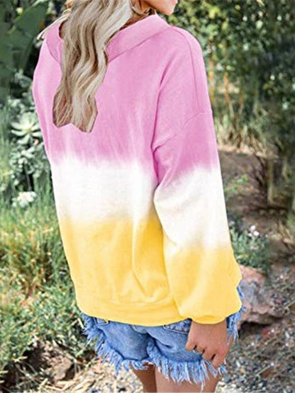 Women's Gradient V-neck T-shirt - LuckyFash™