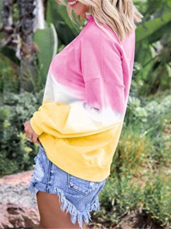 Women's Gradient V-neck T-shirt - LuckyFash™