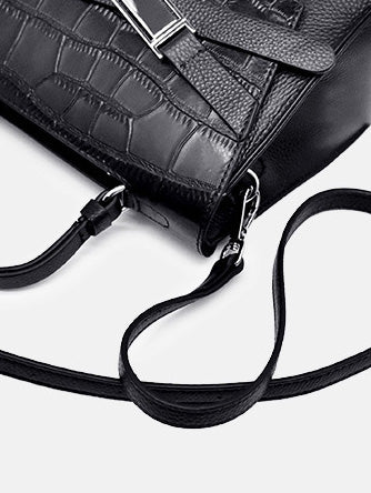 Women's Handbags Crocodile-Print Leather Portable Light Crossbody Bag - LuckyFash™