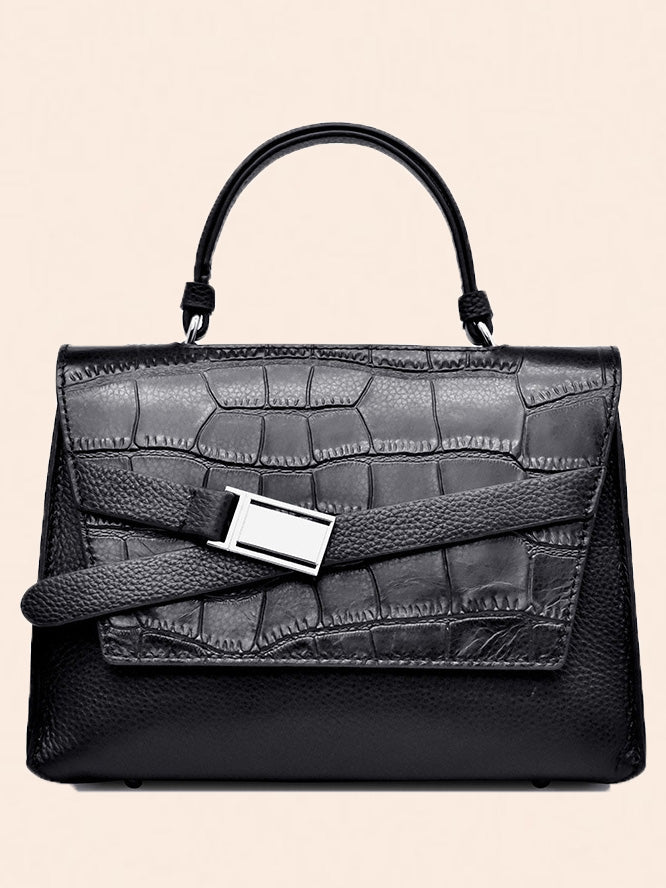 Women's Handbags Crocodile-Print Leather Portable Light Crossbody Bag - LuckyFash™