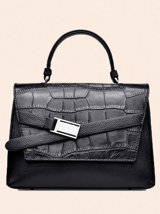 Women's Handbags Crocodile-Print Leather Portable Light Crossbody Bag - LuckyFash™