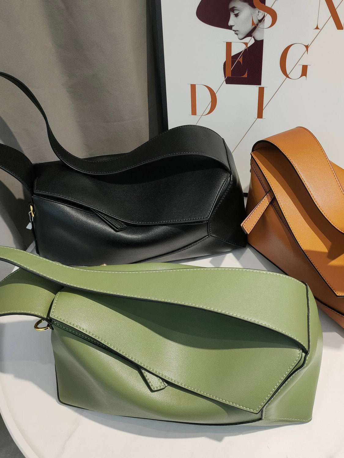 Women's Handbags Fashion Diamond Geometric Leather Tote Underarm Bag - LuckyFash™