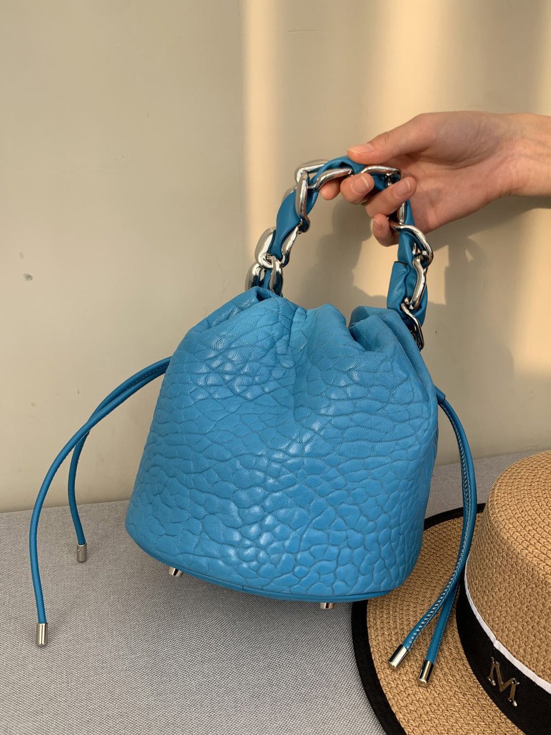 Women's Handbags Fashion Leather Chain Bucket Bag - LuckyFash™