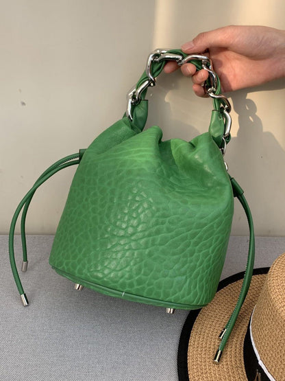Women's Handbags Fashion Leather Chain Bucket Bag - LuckyFash™