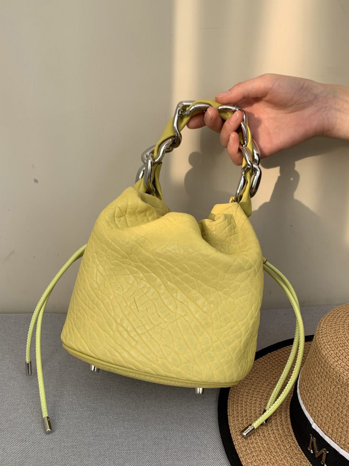 Women's Handbags Fashion Leather Chain Bucket Bag - LuckyFash™