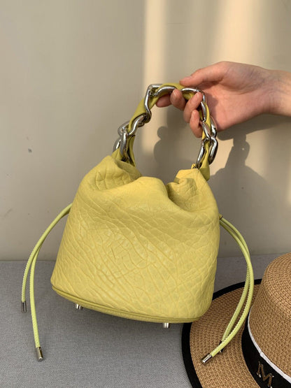 Women's Handbags Fashion Leather Chain Bucket Bag - LuckyFash™