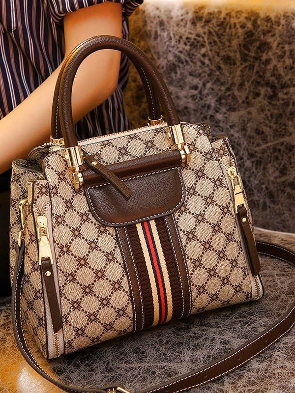 Women's Handbags Fashion Print Zip Tote Crossbody Bag - LuckyFash™