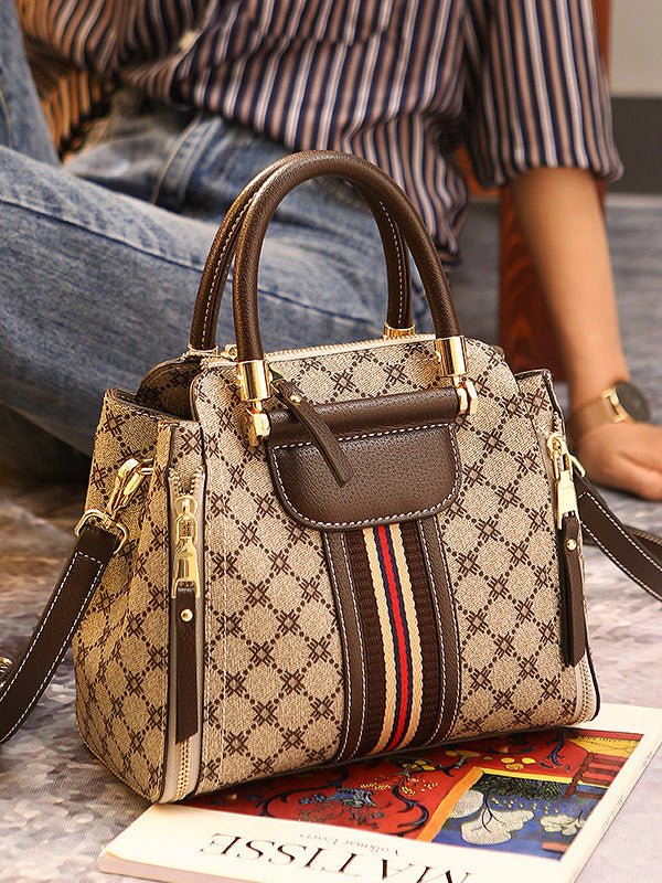 Women's Handbags Fashion Print Zip Tote Crossbody Bag - LuckyFash™