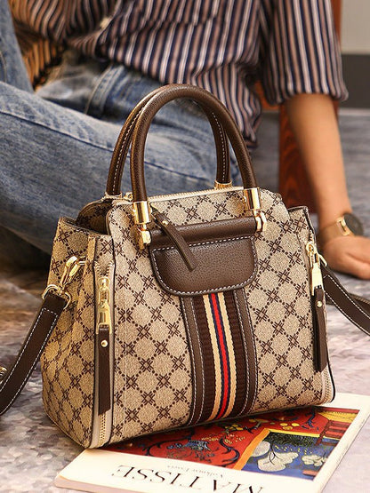 Women's Handbags Fashion Print Zip Tote Crossbody Bag - LuckyFash™