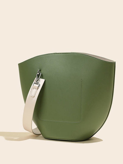 Women's Handbags Fashion Simple Leather Crossbody Bucket Bag - LuckyFash™