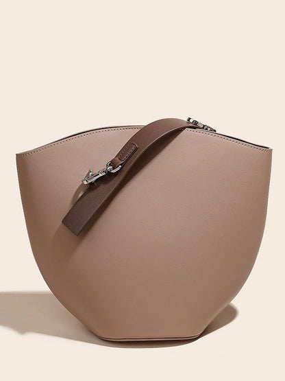 Women's Handbags Fashion Simple Leather Crossbody Bucket Bag - LuckyFash™