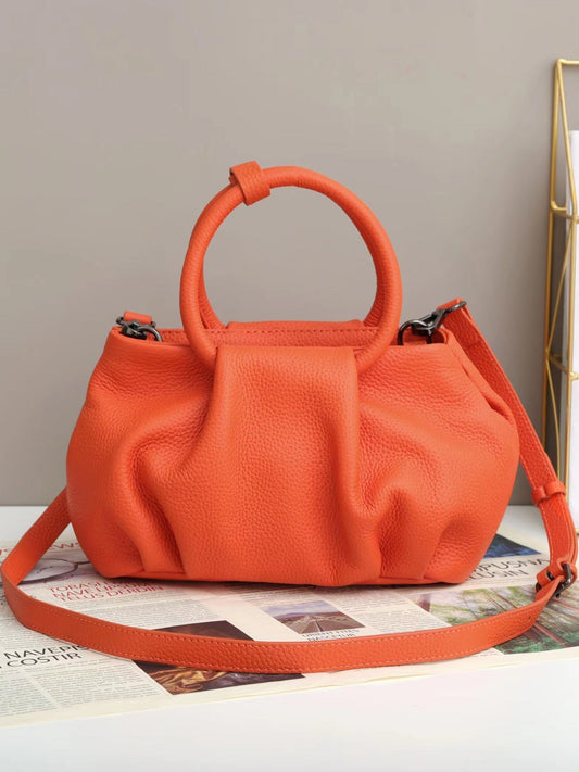 Women's Handbags Leather Crinkle Cloud Tote Crossbody Bag - LuckyFash™