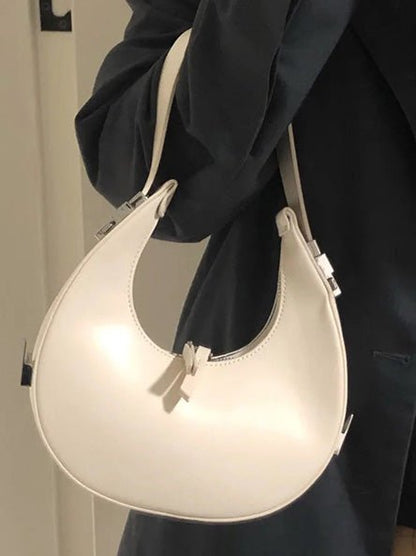 Women's Handbags Leather Handheld Crescent Underarm Mini Bag - LuckyFash™