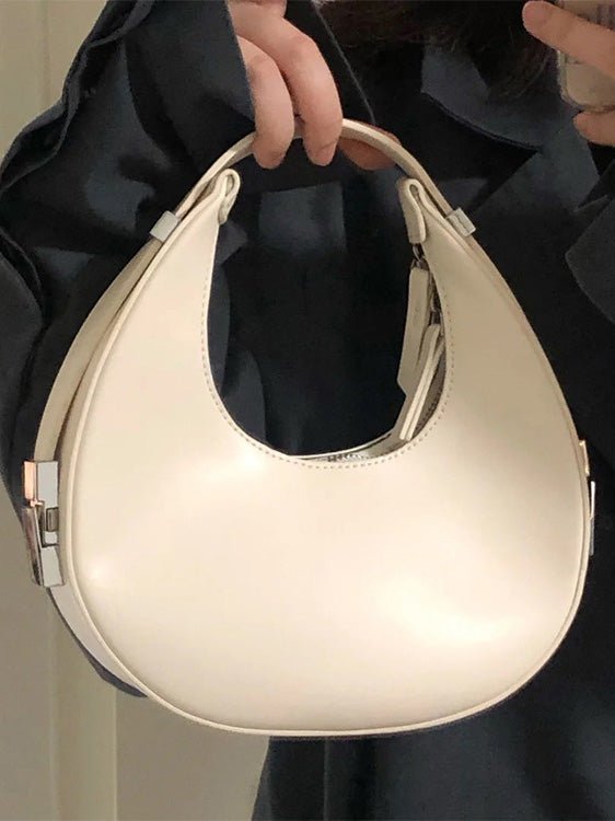 Women's Handbags Leather Handheld Crescent Underarm Mini Bag - LuckyFash™