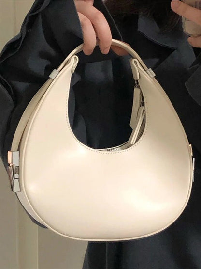 Women's Handbags Leather Handheld Crescent Underarm Mini Bag - LuckyFash™