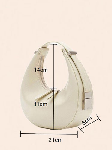 Women's Handbags Leather Handheld Crescent Underarm Mini Bag - LuckyFash™