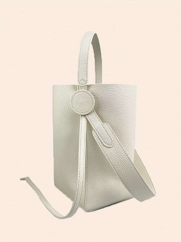 Women's Handbags Simple Leather Bucket Shoulder Crossbody Bag - LuckyFash™