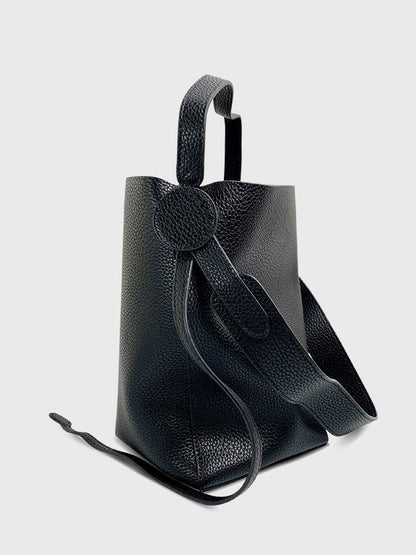 Women's Handbags Simple Leather Bucket Shoulder Crossbody Bag - LuckyFash™