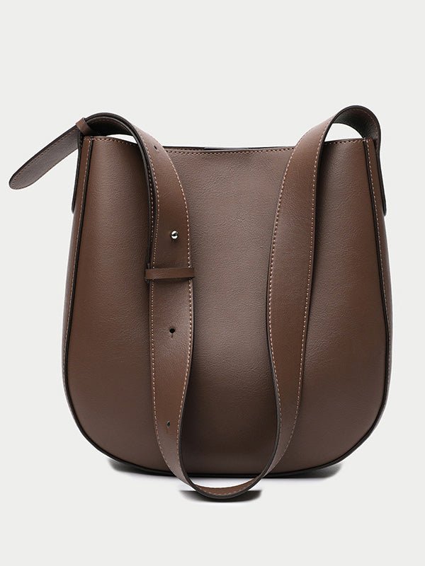 Women's Handbags Simple Leather Large Capacity Bucket Bag - LuckyFash™