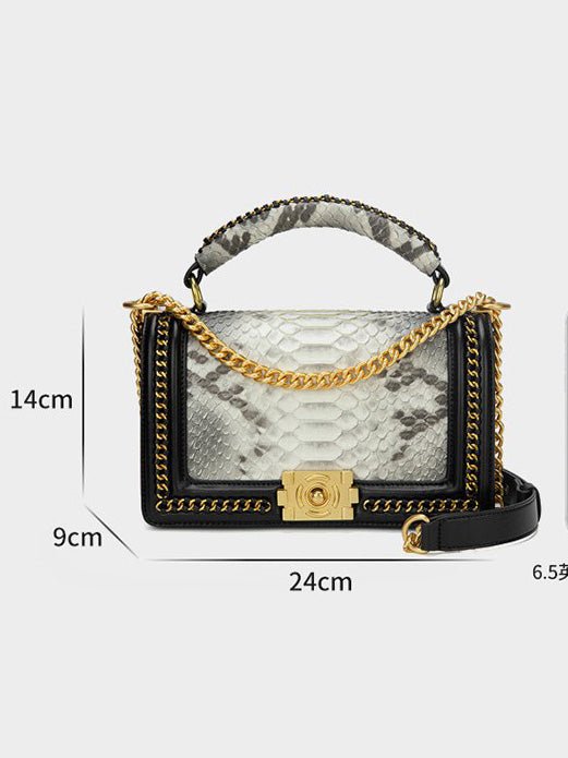 Women's Handbags Snakeskin Hand Chain Crossbody Underarm Bag - LuckyFash™