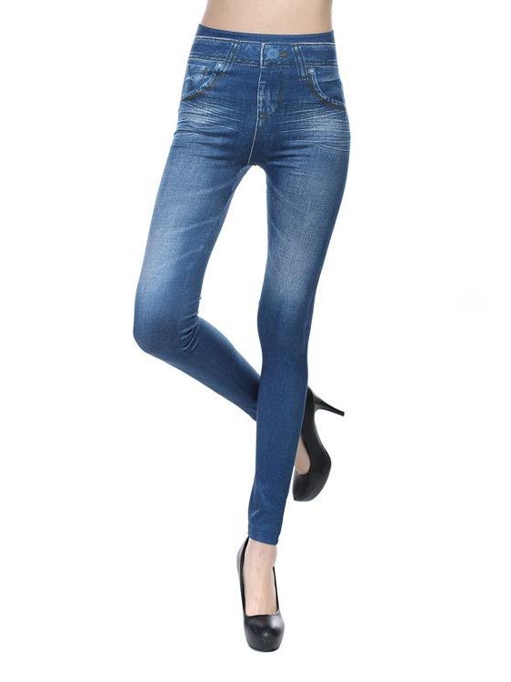 High-Waist Denim Jeans - LuckyFash™